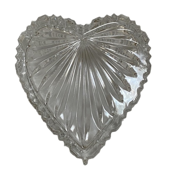 European Crystal. Genuine Hand Cut Lead Crystal Heart From Poland. 24% Pbo - Picture 10 of 16